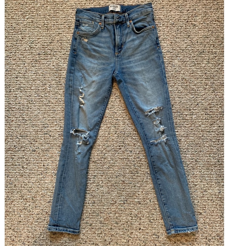 Agolde Sophie HiRise Skinny Crop in Outsider!
